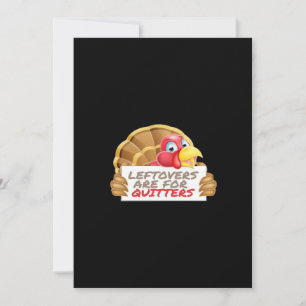 Resterende Eten Is Voor Opgave Thanksgiving Pret K Feestdagenkaart