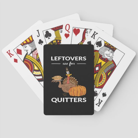 Resterende Eten Is Voor Opgave V Pokerkaarten (Achterkant)
