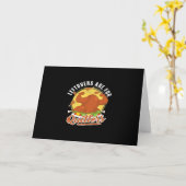 Resterende Eten Is Voor Stoppen Classic Funny Retr Kaart (Gele Bloem)