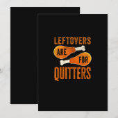 Resterende Eten Is Voor Stoppen Funny Thanksgiving Feestdagenkaart (Voorkant / Achterkant)