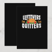 Resterende Eten Is Voor Stoppen Met Funny Thanksgi Feestdagenkaart (Voorkant / Achterkant)