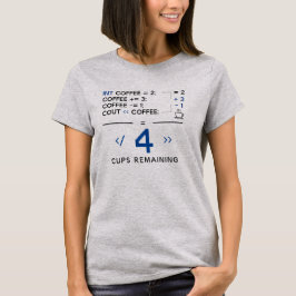 Resterende koffiekopjes Funny programmeur codering T-shirt
