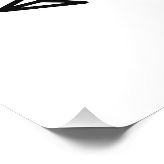 Resterende richtingteken links, Poster van de part (Hoek)