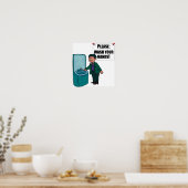 Resterende teken: handen wassen poster (Keuken)