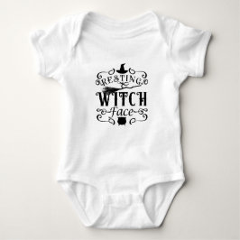 RESTERENDE WITCH GEZICHT  Type Grafisch Halloween Romper