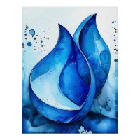 Restful Indigo Curves