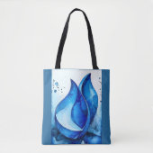 Restful Indigo Curves Tote Bag (Voorkant)