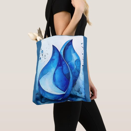 Restful Indigo Curves Tote Bag (Dichtbij)