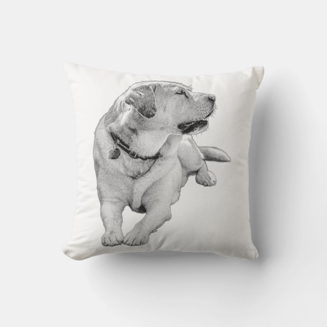 Restful Watch – Labrador Accent Kussen (Voorkant)