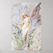 Resting - Angel met Lillies Poster (Voorkant)
