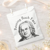 Resting Bach Face Classical Music Composer Bedankzakje (Geknipt)