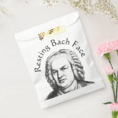 Resting Bach Face Classical Music Composer Bedankzakje (Gezegeld)