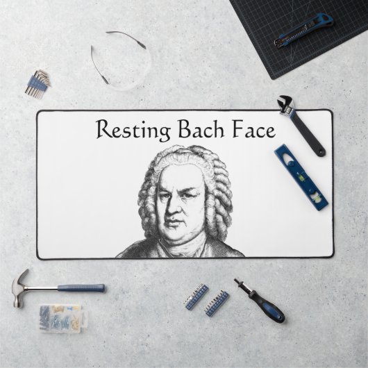 Resting Bach Face Classical Music Composer Bureaumat (Werkstation)