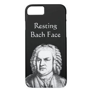 Resting Bach Face Classical Music Composer iPhone 8/7 Hoesje