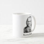 Resting Bach Face Classical Music Composer Koffiemok (Voorkant rechts)