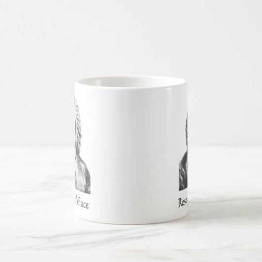 Resting Bach Face Classical Music Composer Koffiemok (Center)