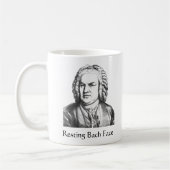 Resting Bach Face Classical Music Composer Koffiemok (Links)