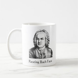 Resting Bach Face Classical Music Composer Koffiemok