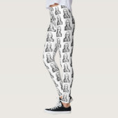 Resting Bach Face Classical Music Composer Leggings (Links)