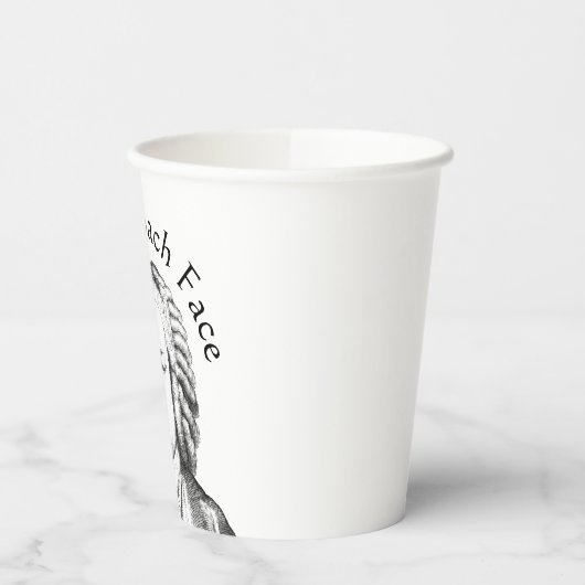 Resting Bach Face Classical Music Composer Papieren Bekers (Links)