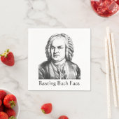 Resting Bach Face Classical Music Composer Servet (Insitu)