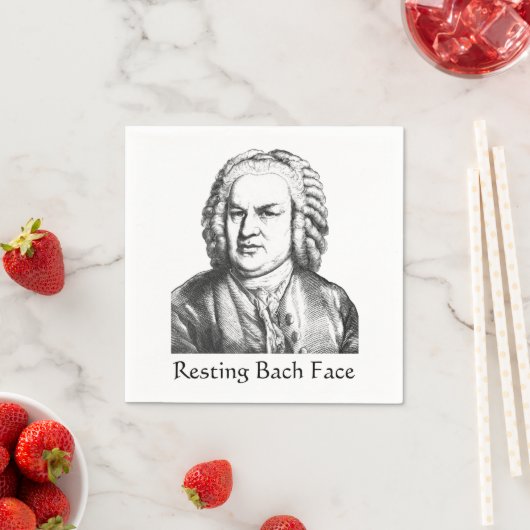 Resting Bach Face Classical Music Composer Servet (Insitu)