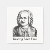 Resting Bach Face Classical Music Composer Servet (Voorkant)