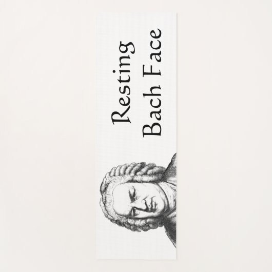 Resting Bach Face Classical Music Composer Yogamat (Voorkant)