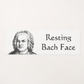 Resting Bach Face Classical Music Composer Yogamat (Voorkant (horizontaal))