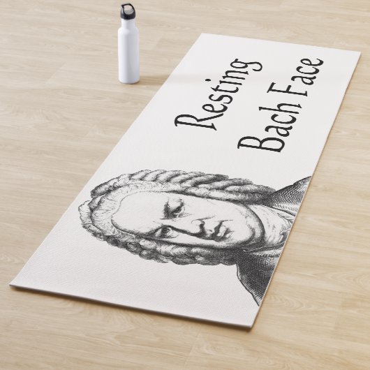 Resting Bach Face Classical Music Composer Yogamat (In situ)