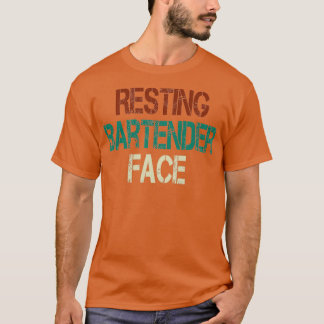 Resting Bartender Face Bartender cadeauidee Mixolo T-shirt