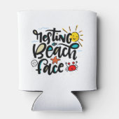 Resting Beach Face Blikjeskoeler (Achterkant)