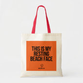Resting Beach Face Canvas tas (Voorkant)