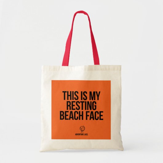 Resting Beach Face Canvas tas (Voorkant)