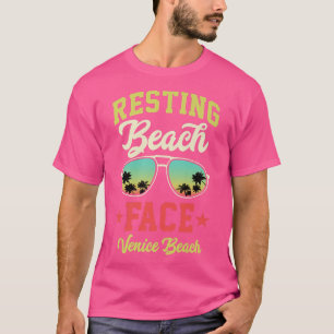 Resting Beach Face Funny Matching Venice Beach Fam T-shirt