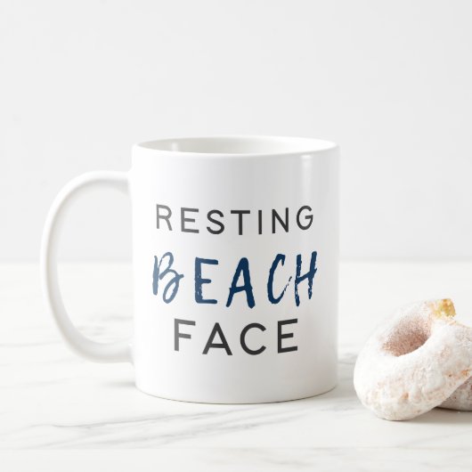 Resting Beach Face Koffiemok (Met donut)