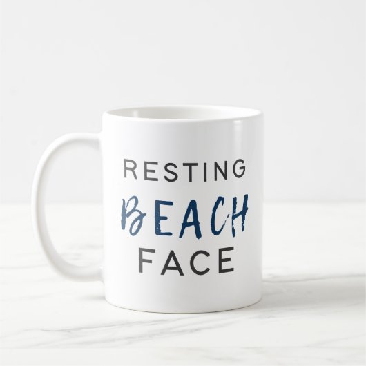 Resting Beach Face Koffiemok (Links)