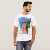 Resting Beach Face Poster Girl T-shirt (Voorkant volledig)