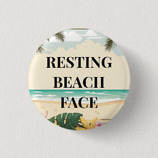 resting beach face ronde button 3,2 cm