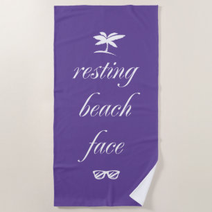 Resting Beach Face Strandlaken