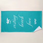 Resting Beach Face Strandlaken (Voorkant)