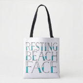 Resting Beach Face Summer Tote Bag (Voorkant)