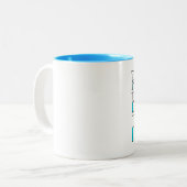 Resting Beach Face Summer Tweekleurige Koffiemok (Voorkant links)