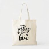 Resting Beach Face Tote Bag (Voorkant)