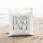 Resting Beach Face | Zomertypografie Tote Bag