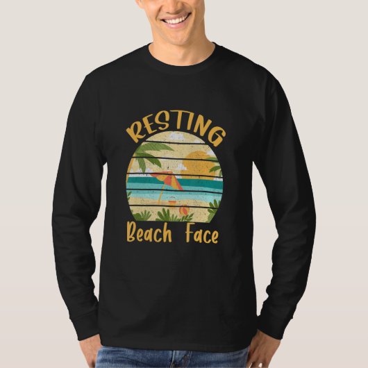 Resting Beach Faces Island Beach T-shirt (Voorkant)
