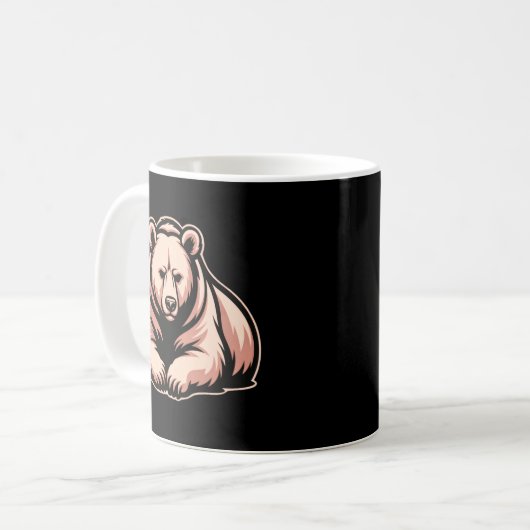 Resting Bear Mug – Calm Strength Everyday Coffee Koffiemok (Voorkant links)