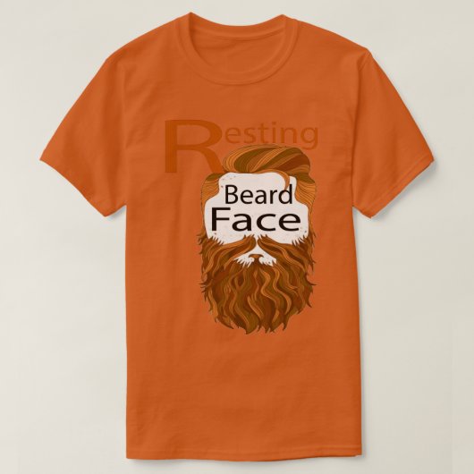 Resting Beard Face Classic TShirt (Design voorkant)