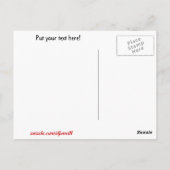 Resting Black Cat and Full Moon Briefkaart (Achterkant)