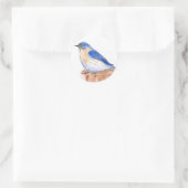 Resting Bluebird Ronde Sticker (Tas)